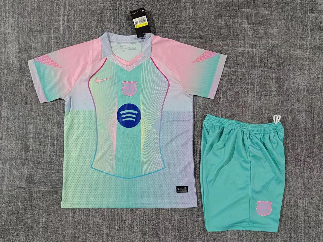 2025/26 Kids Size Barcelona Light blue Special Edition